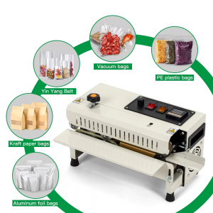 FR400 low price horizontal continuous band sealer